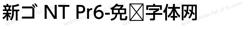 新ゴ NT Pr6字体转换